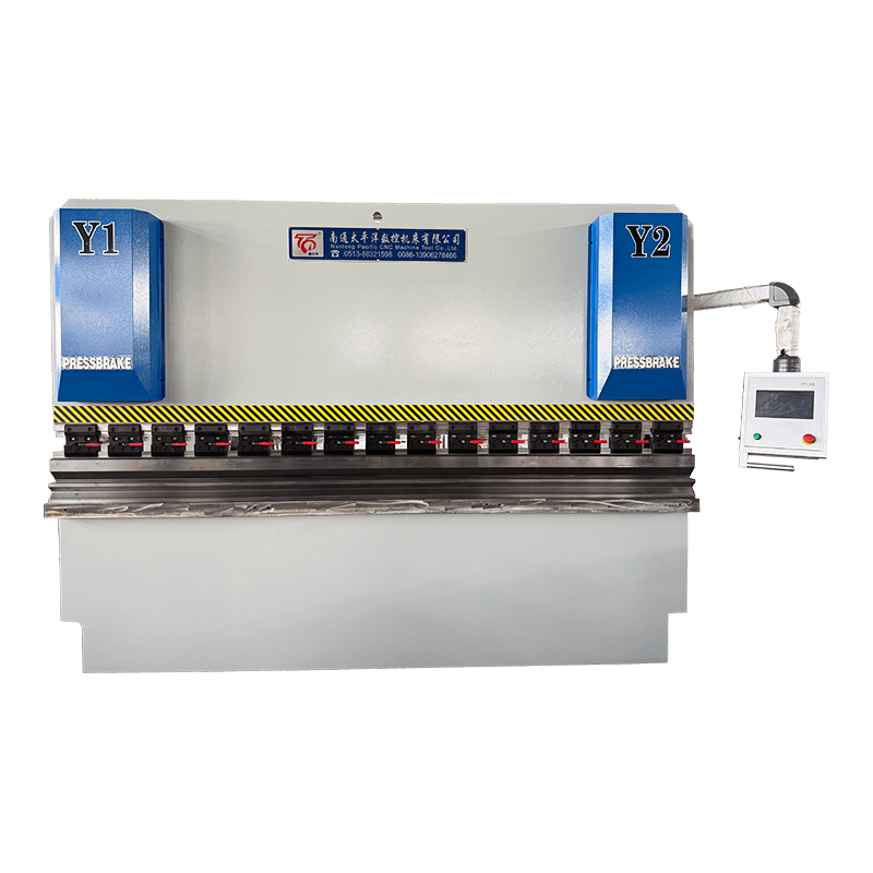 WC67K -sarjan vääntö -akseli Synkroninen CNC -hydraulinen ohutlevyn taivutuskone